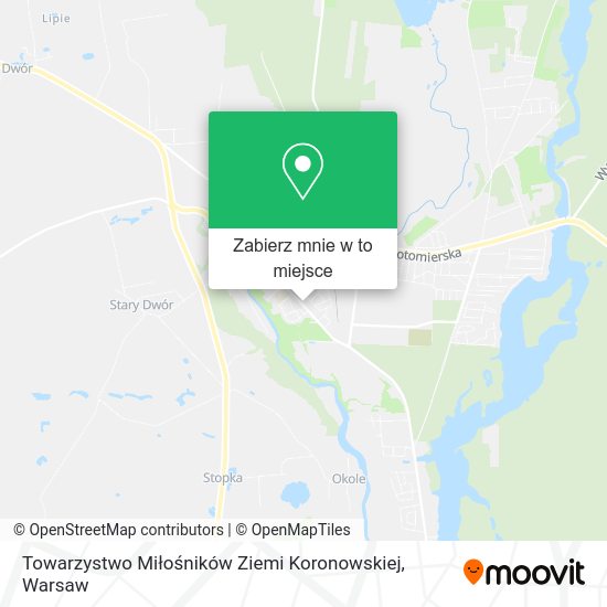 Mapa Towarzystwo Miłośników Ziemi Koronowskiej