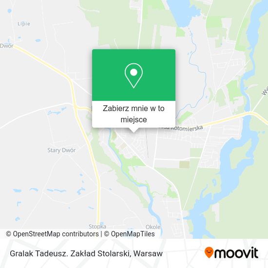 Mapa Gralak Tadeusz. Zakład Stolarski