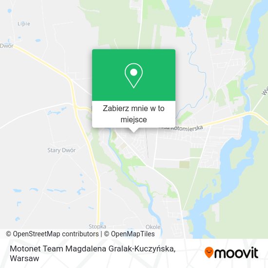 Mapa Motonet Team Magdalena Gralak-Kuczyńska