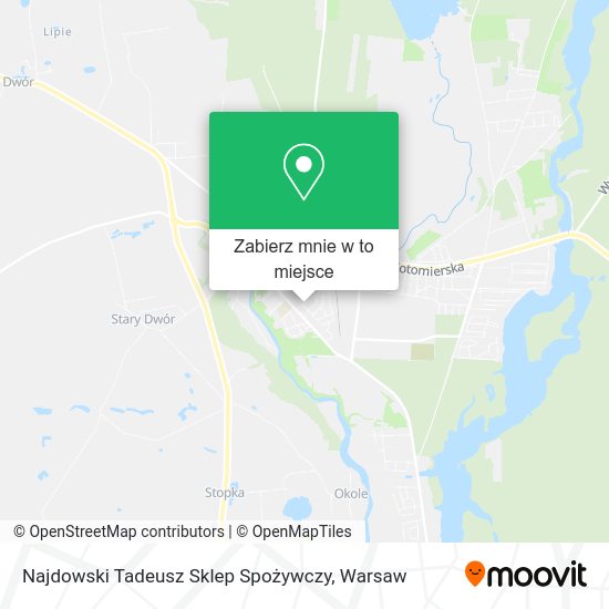 Mapa Najdowski Tadeusz Sklep Spożywczy