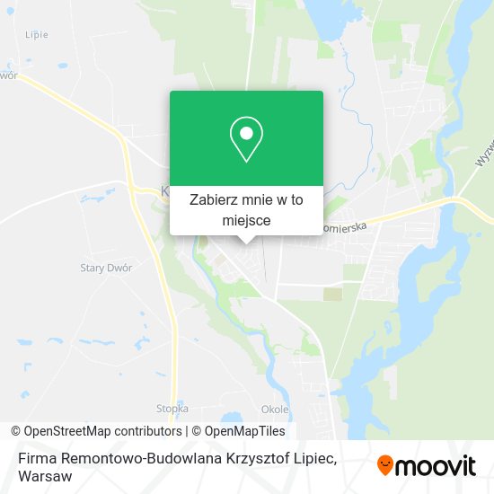 Mapa Firma Remontowo-Budowlana Krzysztof Lipiec