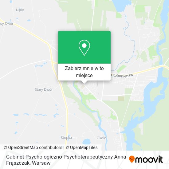 Mapa Gabinet Psychologiczno-Psychoterapeutyczny Anna Frąszczak