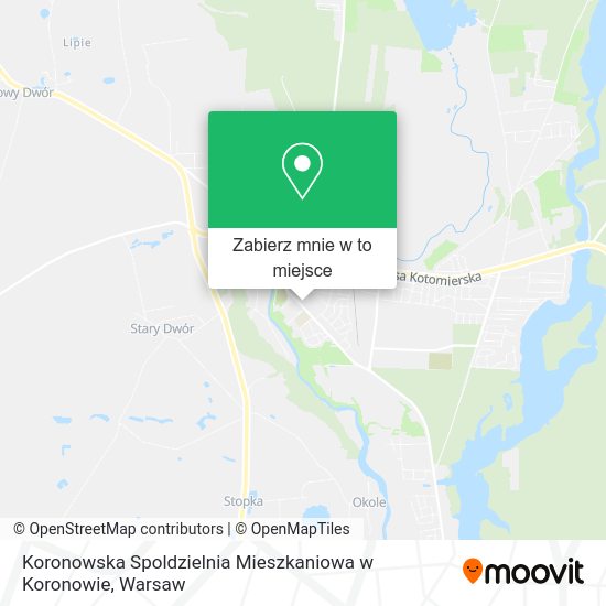 Mapa Koronowska Spoldzielnia Mieszkaniowa w Koronowie