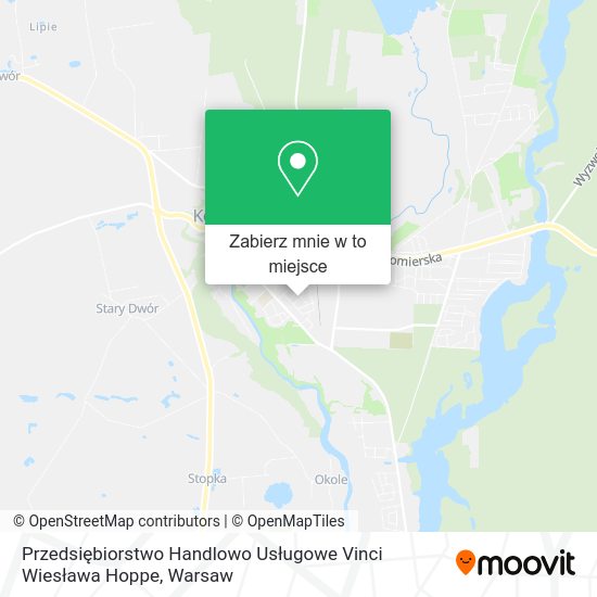 Mapa Przedsiębiorstwo Handlowo Usługowe Vinci Wiesława Hoppe