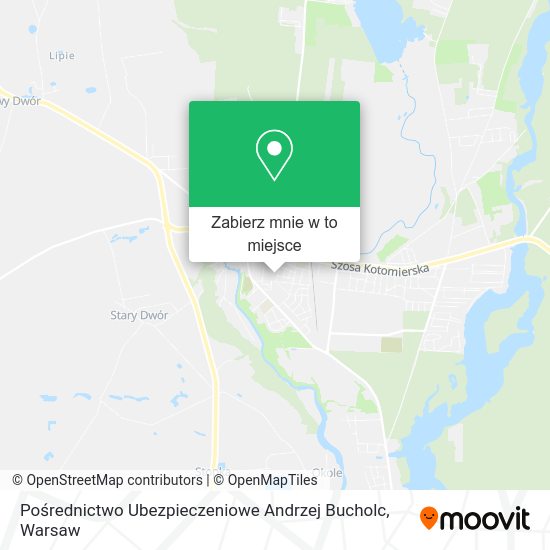 Mapa Pośrednictwo Ubezpieczeniowe Andrzej Bucholc