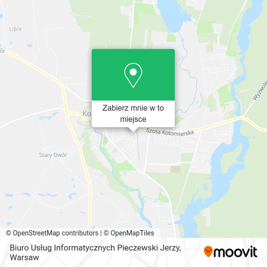 Mapa Biuro Usług Informatycznych Pieczewski Jerzy