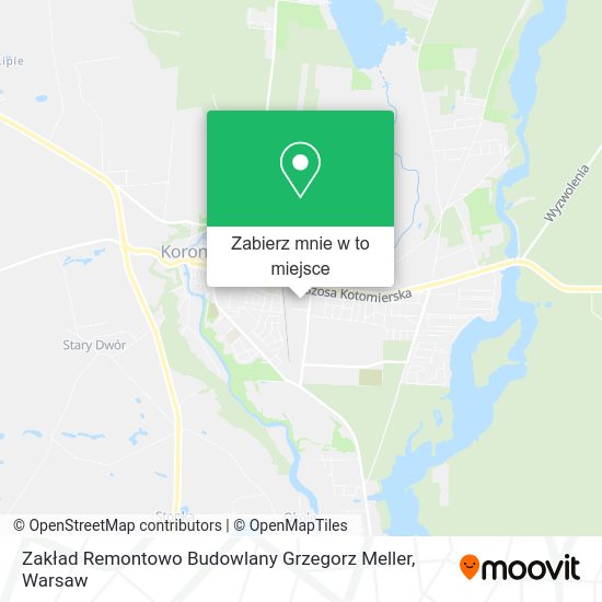 Mapa Zakład Remontowo Budowlany Grzegorz Meller