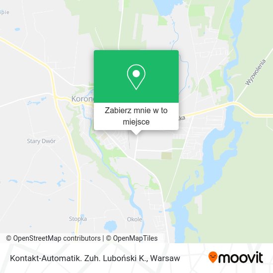 Mapa Kontakt-Automatik. Zuh. Luboński K.