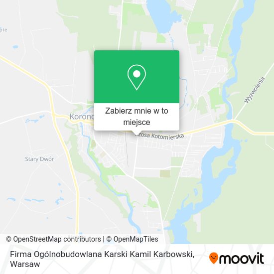 Mapa Firma Ogólnobudowlana Karski Kamil Karbowski