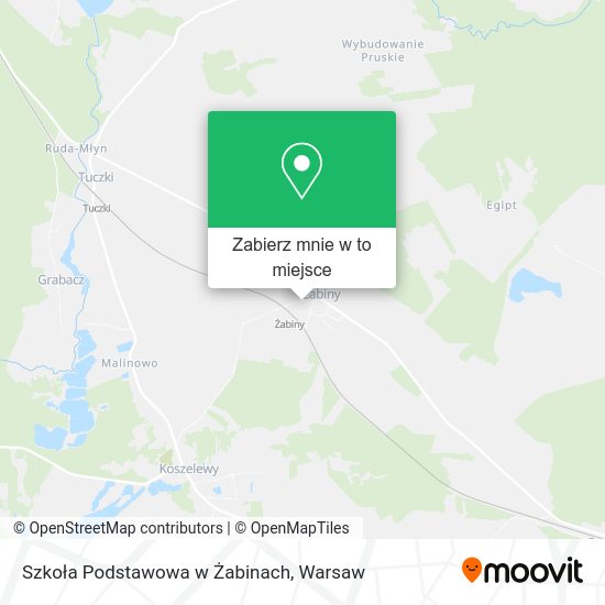 Mapa Szkoła Podstawowa w Żabinach