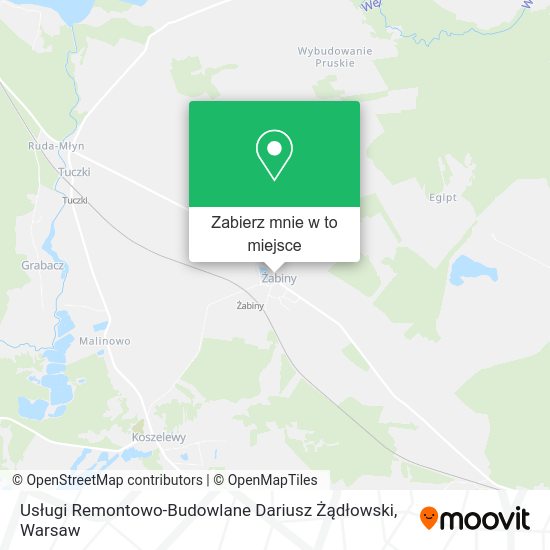 Mapa Usługi Remontowo-Budowlane Dariusz Żądłowski