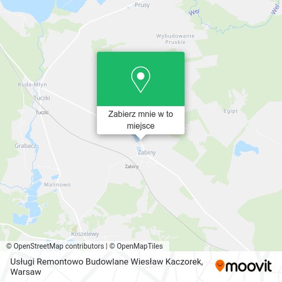 Mapa Usługi Remontowo Budowlane Wiesław Kaczorek