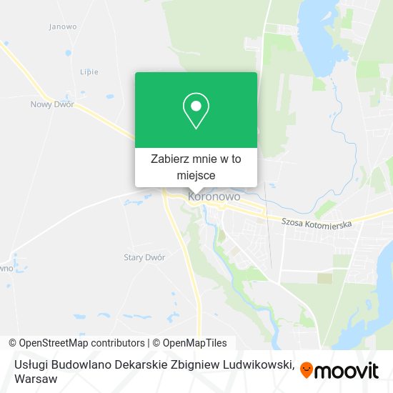 Mapa Usługi Budowlano Dekarskie Zbigniew Ludwikowski