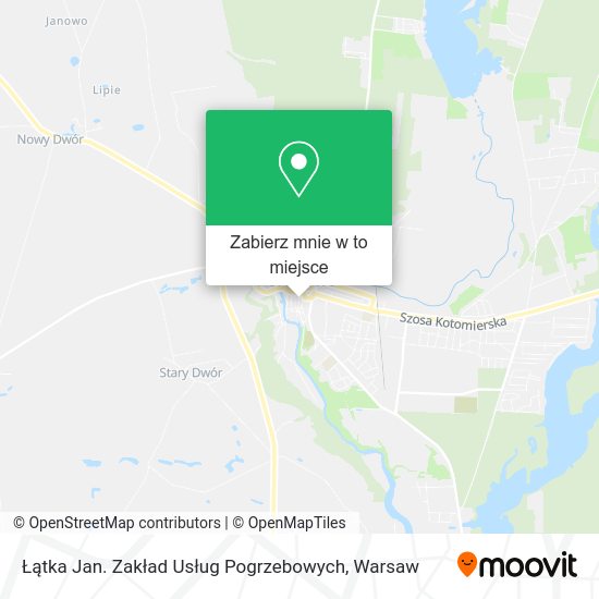 Mapa Łątka Jan. Zakład Usług Pogrzebowych