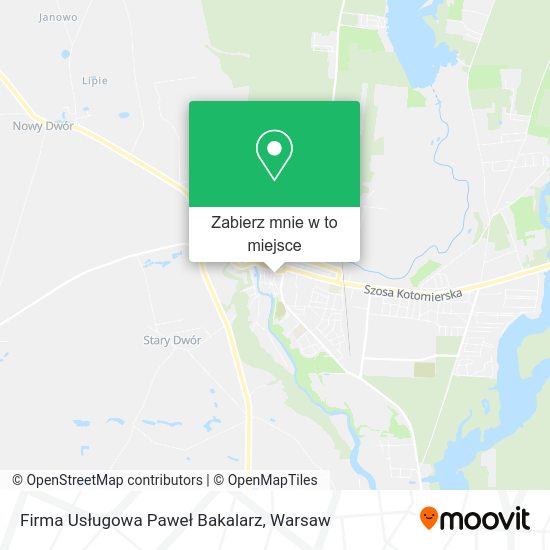 Mapa Firma Usługowa Paweł Bakalarz