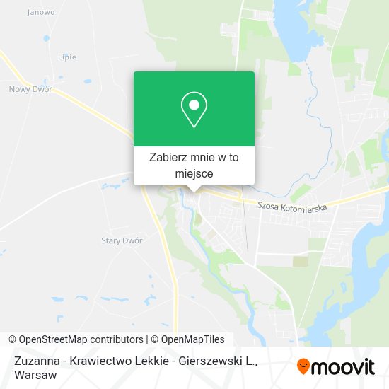 Mapa Zuzanna - Krawiectwo Lekkie - Gierszewski L.