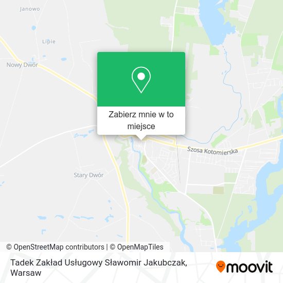 Mapa Tadek Zakład Usługowy Sławomir Jakubczak