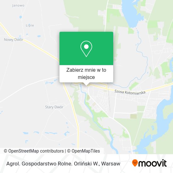 Mapa Agrol. Gospodarstwo Rolne. Orliński W.