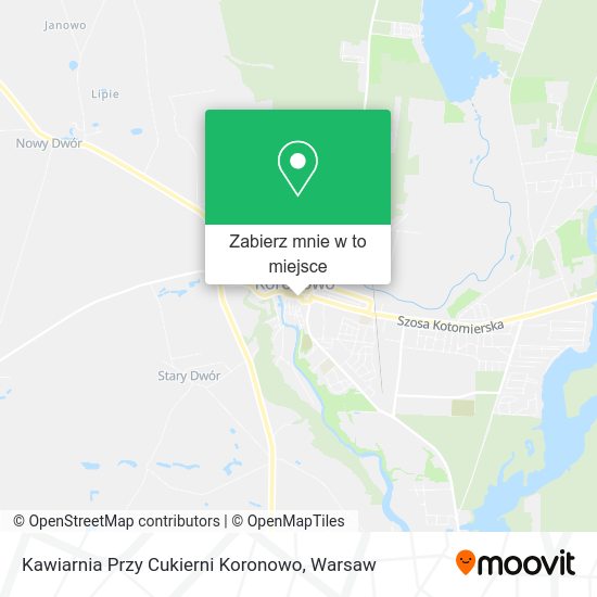 Mapa Kawiarnia Przy Cukierni Koronowo