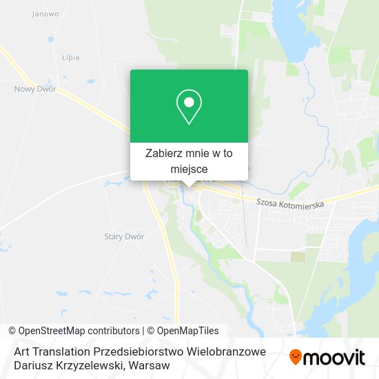 Mapa Art Translation Przedsiebiorstwo Wielobranzowe Dariusz Krzyzelewski