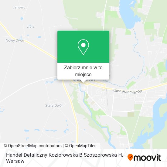 Mapa Handel Detaliczny Koziorowska B Szoszorowska H