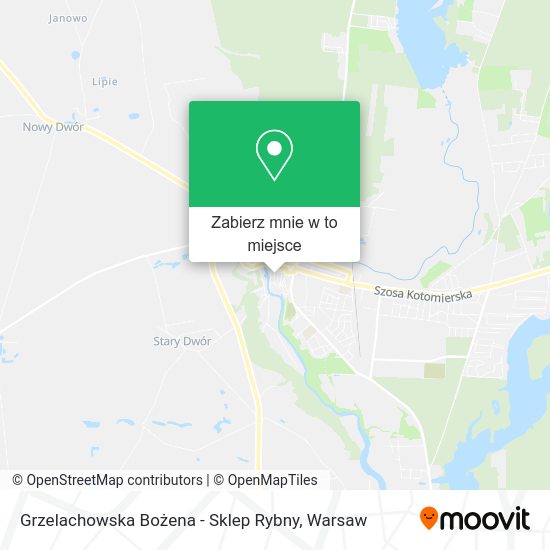 Mapa Grzelachowska Bożena - Sklep Rybny