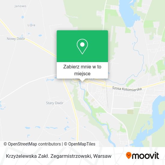 Mapa Krzyżelewska Zakł. Zegarmistrzowski