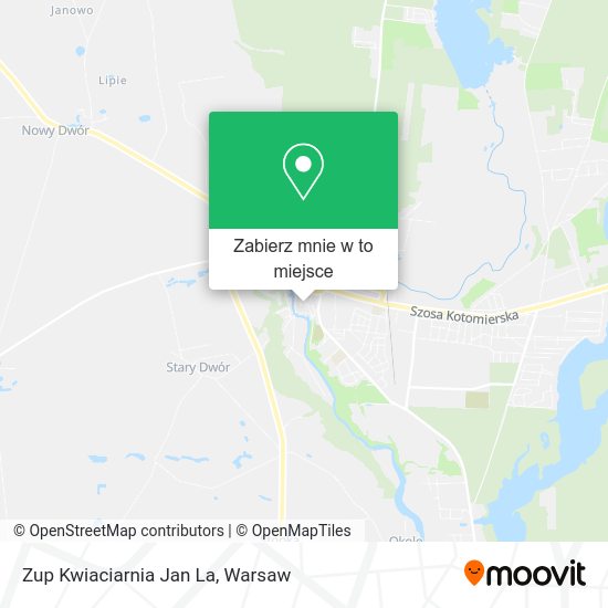 Mapa Zup Kwiaciarnia Jan La