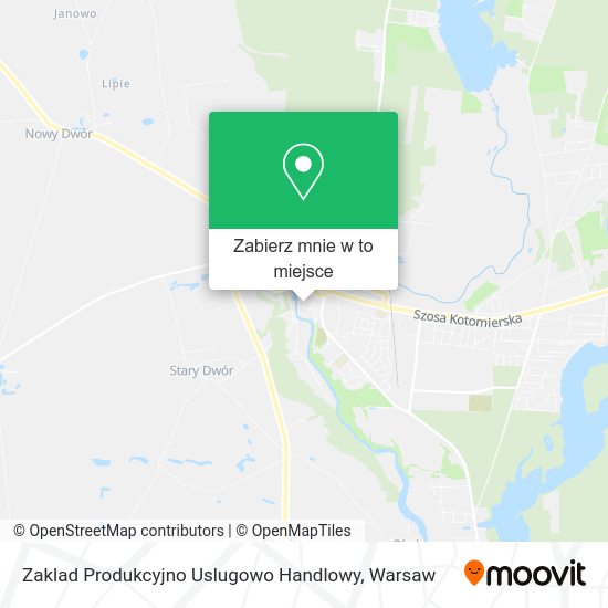 Mapa Zaklad Produkcyjno Uslugowo Handlowy