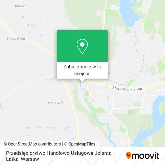 Mapa Przedsiębiorstwo Handlowo Usługowe Jolanta Latka