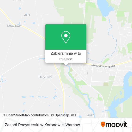 Mapa Zespół Pocysterski w Koronowie