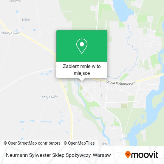 Mapa Neumann Sylwester Sklep Spożywczy