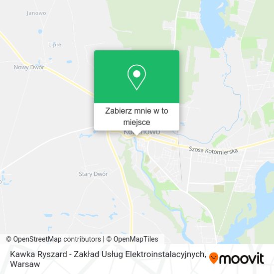 Mapa Kawka Ryszard - Zakład Usług Elektroinstalacyjnych