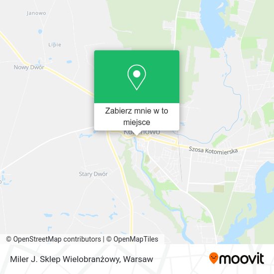 Mapa Miler J. Sklep Wielobranżowy