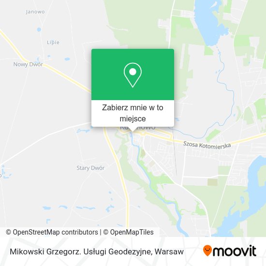 Mapa Mikowski Grzegorz. Usługi Geodezyjne