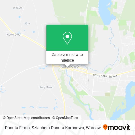 Mapa Danuta Firma, Szlacheta Danuta Koronowo