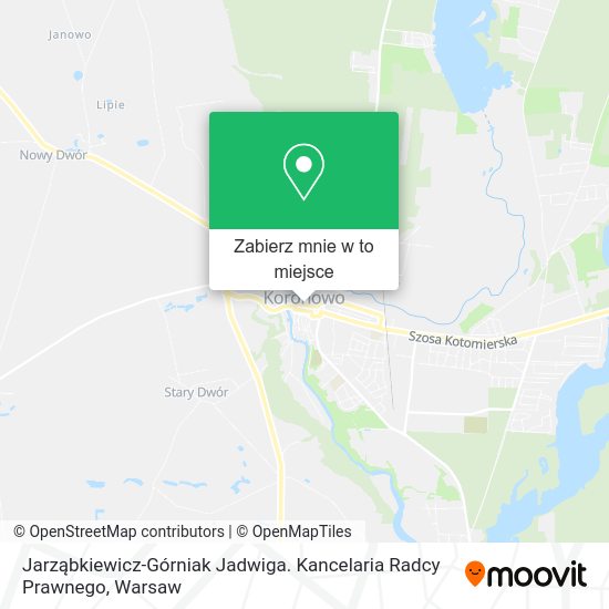 Mapa Jarząbkiewicz-Górniak Jadwiga. Kancelaria Radcy Prawnego