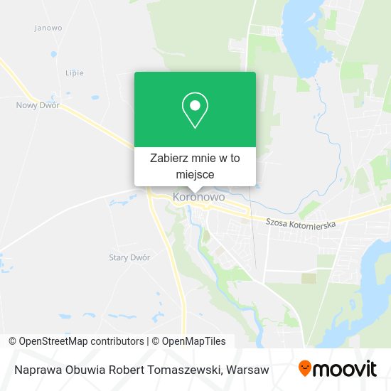 Mapa Naprawa Obuwia Robert Tomaszewski