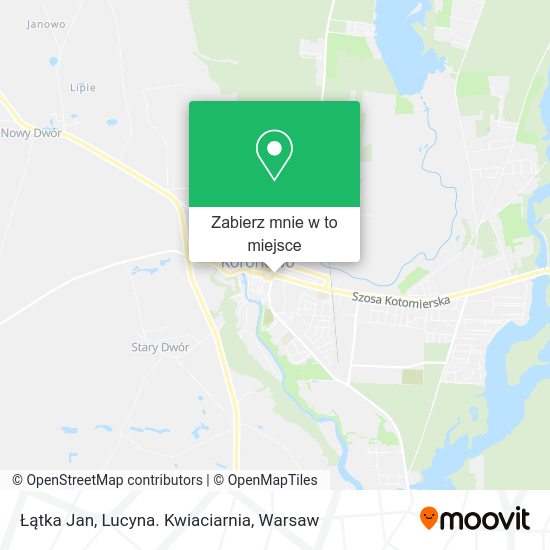 Mapa Łątka Jan, Lucyna. Kwiaciarnia