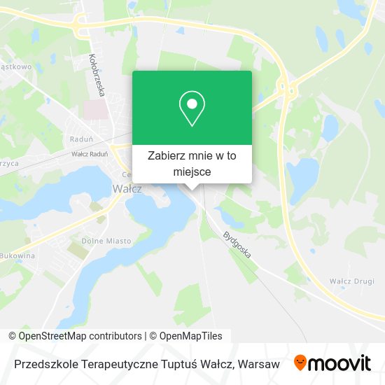 Mapa Przedszkole Terapeutyczne Tuptuś Wałcz