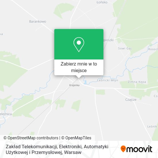 Mapa Zakład Telekomunikacji, Elektroniki, Automatyki Użytkowej i Przemysłowej