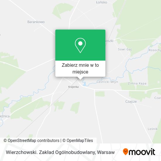 Mapa Wierzchowski. Zakład Ogólnobudowlany