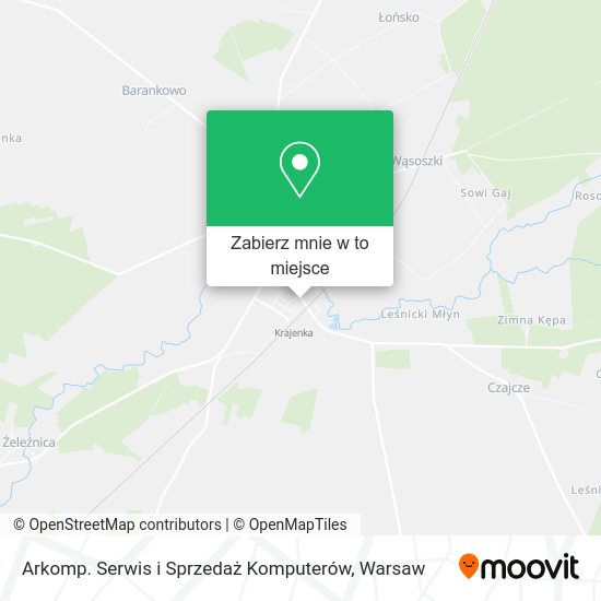 Mapa Arkomp. Serwis i Sprzedaż Komputerów