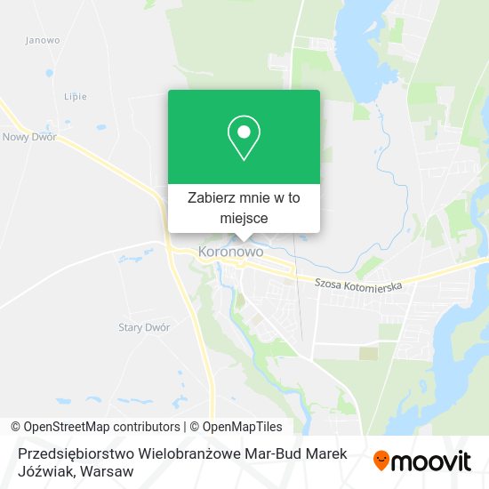 Mapa Przedsiębiorstwo Wielobranżowe Mar-Bud Marek Jóźwiak