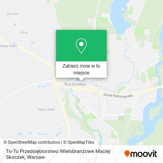 Mapa To-Tu Przedsiębiorstwo Wielobranżowe Maciej Skoczek