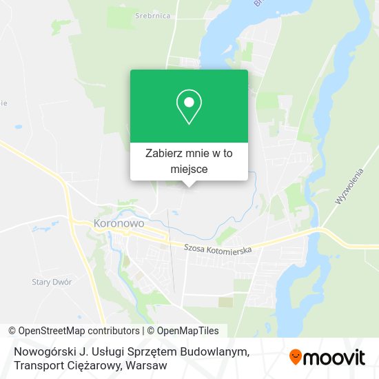 Mapa Nowogórski J. Usługi Sprzętem Budowlanym, Transport Ciężarowy