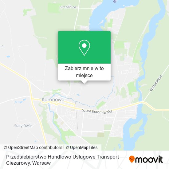 Mapa Przedsiebiorstwo Handlowo Uslugowe Transport Ciezarowy