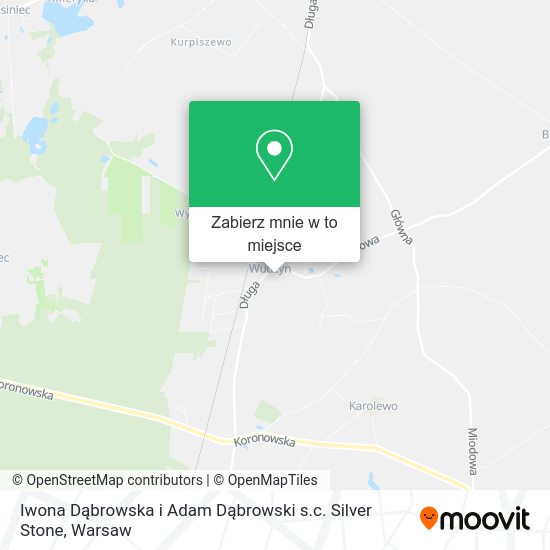 Mapa Iwona Dąbrowska i Adam Dąbrowski s.c. Silver Stone