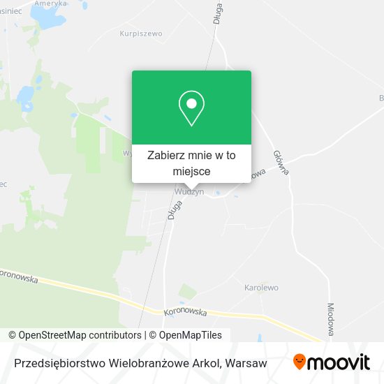 Mapa Przedsiębiorstwo Wielobranżowe Arkol