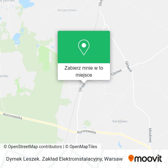 Mapa Dymek Leszek. Zakład Elektroinstalacyjny